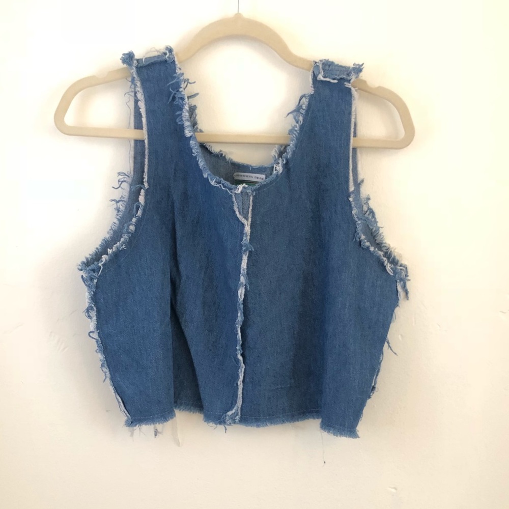 Vintage frayed denim shirt